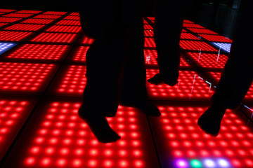 dancing steps on disco party