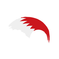 Bahrain flag, vector illustration