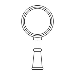Magnifying glass tool vector illustration graphic design