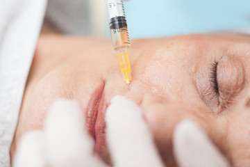 mesotherapy treatment in beauty salon