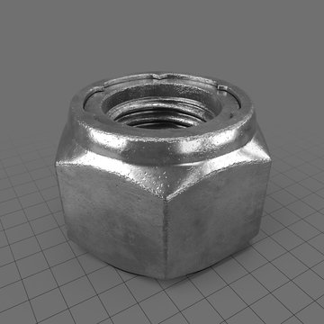 Wide, bolt with indented top