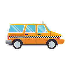 Taxi cab vehicle vector illustration graphic design