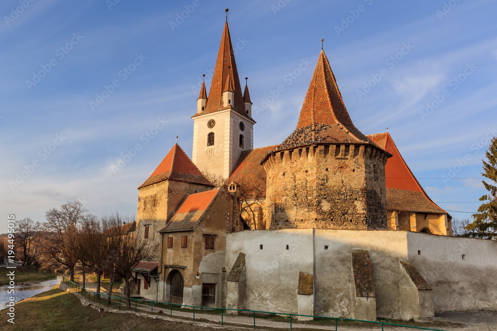 Wall mural cristian fortified church