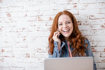 young adult women with smartphone