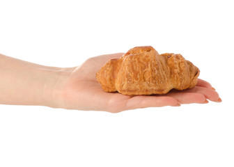 Croissant in hand