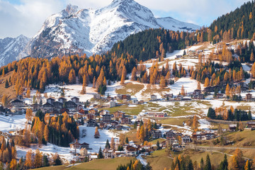 Villages of Colle Santa Lucia at the Dolomites