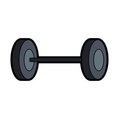 Obraz na płótnie Canvas Dumbbell weight isolated vector illustration graphic design