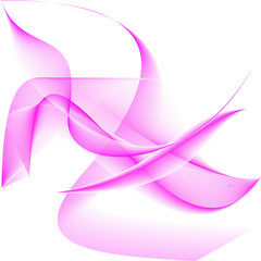 red and white wavy lines on white background