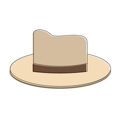 Summer fashion hat vector illustration graphic design