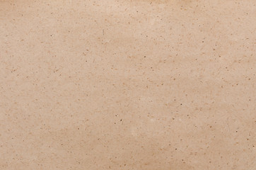 Brown textured paper page sheet isolated on white background.