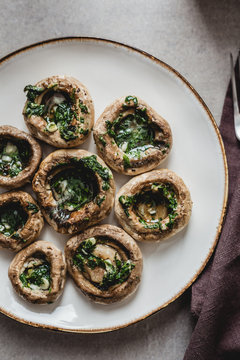 Roasted mushrooms