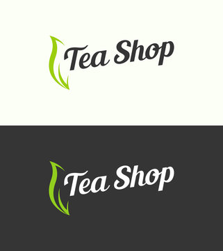 Fototapeta Tea Shop, Vector Logo with Lettering