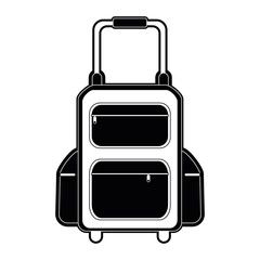 Travel luggage equipment vector illustration graphic design