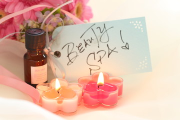 Aroma oil and flower for spa image