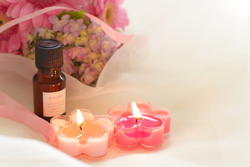 Aroma oil and flower for spa image