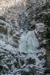 Kuhflucht in Farchant oberster Wasserfall.