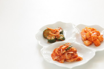 Korean food, variety types of Kimchi for side dish image