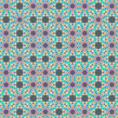 Seamless background pattern. Irregular decorative  art tile pattern from uneven broken pieces.