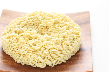 Asian food, close up of  instant noodles 