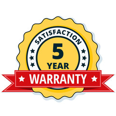 5 Year Warranty