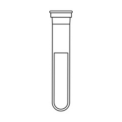 Blood test tube vector illustration graphic design
