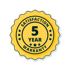5 Year Warranty