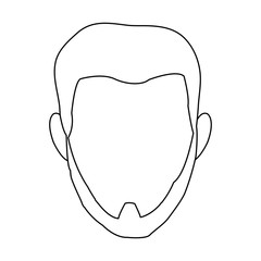 Man faceless cartoon vector illustration graphic design