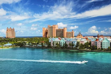 Foto op Plexiglas Beautiful scene of Nassau landscape with speed boat © Stefan