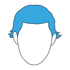 Man faceless cartoon vector illustration graphic design