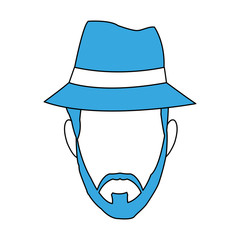 Fototapeta premium Man faceless cartoon vector illustration graphic design