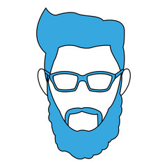 Hipster faceless cartoon vector illustration graphic design