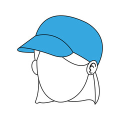 Woman faceless cartoon vector illustration graphic design