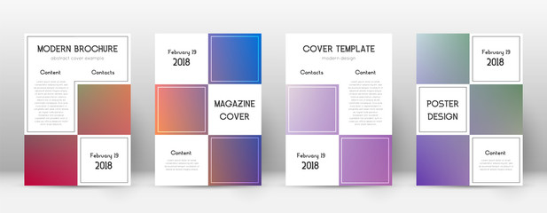 Flyer layout. Business quaint template for Brochure, Annual Report, Magazine, Poster, Corporate Presentation, Portfolio, Flyer. Adorable gradient cover page.