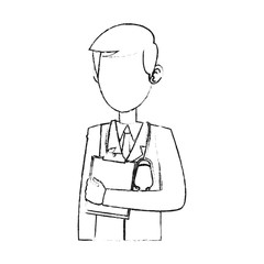 Fototapeta premium Doctor male cartoon vector illustration graphic design