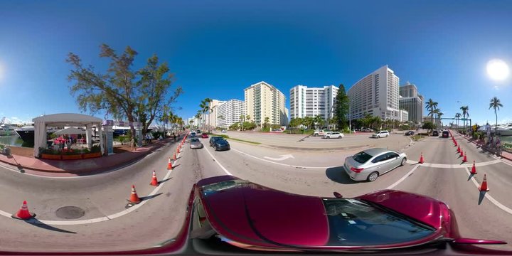 360 panoramic vr footage Miami Beach International boat show 2018