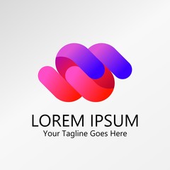 Split Logo Concept . Creative Vector Logo Design Ideas for Your Company,Studio,Community