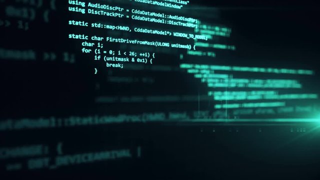 The programming code works through the computer screen terminal.