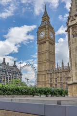 Fototapeta na wymiar Houses of Parliament at Westminster, London, England, Great Britain