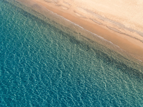Aerial view from beach