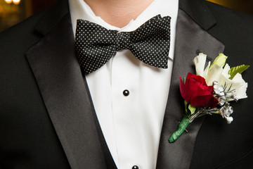 Teenage Boy Dressed for Prom