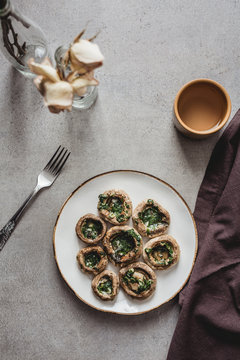 Roasted mushrooms
