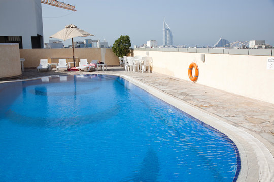 rooftop swimming pool in Dubai