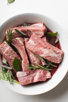 Raw ribs