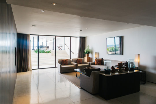 Living Room in Deluxe Hotel Penthouse