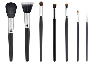 Brush for makeup on white isolated background.