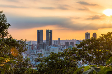 View of Taipei during sunset
