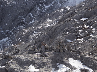 A Stunning view of Jade Dragon Snow Mountain in Lijiang Yunnan Province. Travel in China in 2012, November 18th