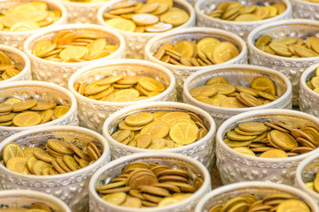Money gold coins