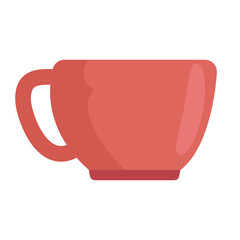 cup with one handle vector illustration design