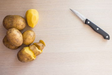 Potatoes for cooking.